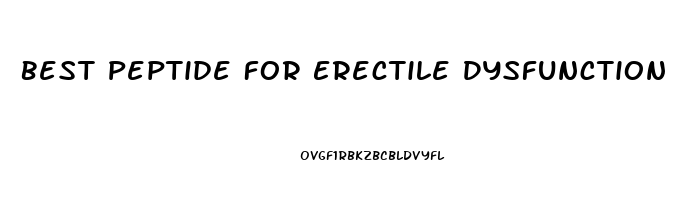 Best Peptide For Erectile Dysfunction