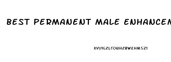 Best Permanent Male Enhancement Pills