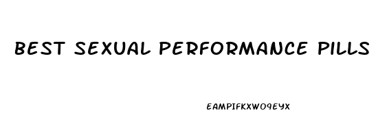 Best Sexual Performance Pills