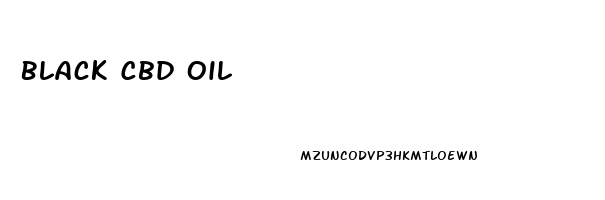 Black Cbd Oil