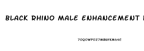 Black Rhino Male Enhancement Pill