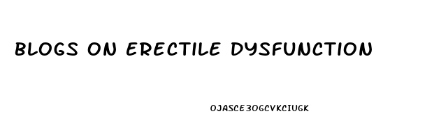 Blogs On Erectile Dysfunction