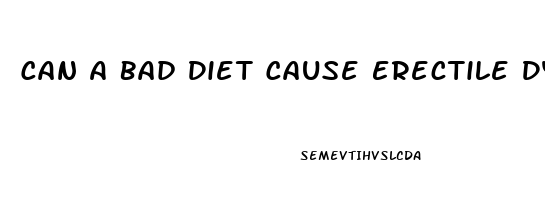 Can A Bad Diet Cause Erectile Dysfunction