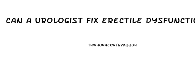 Can A Urologist Fix Erectile Dysfunction