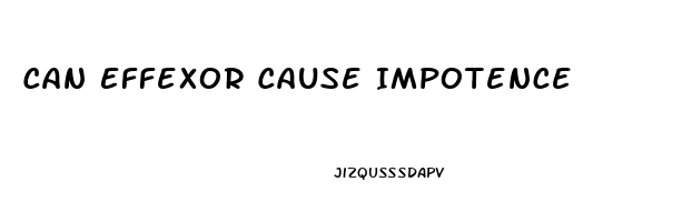 Can Effexor Cause Impotence