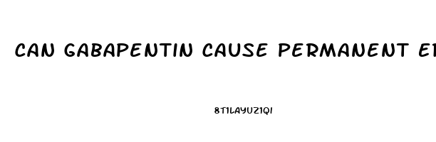 Can Gabapentin Cause Permanent Erectile Dysfunction