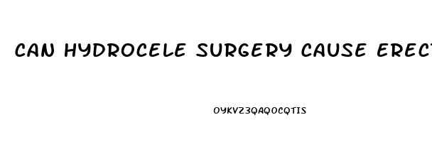 Can Hydrocele Surgery Cause Erectile Dysfunction