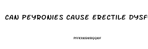 Can Peyronies Cause Erectile Dysfunction