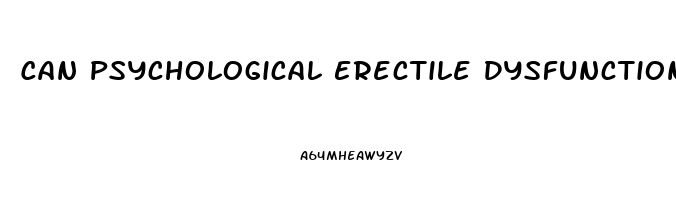 Can Psychological Erectile Dysfunction Be Cured