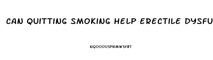 Can Quitting Smoking Help Erectile Dysfunction