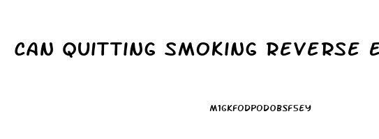 Can Quitting Smoking Reverse Erectile Dysfunction