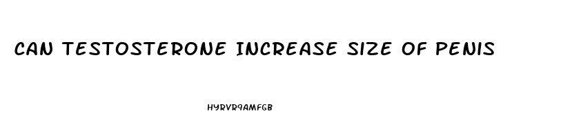 Can Testosterone Increase Size Of Penis