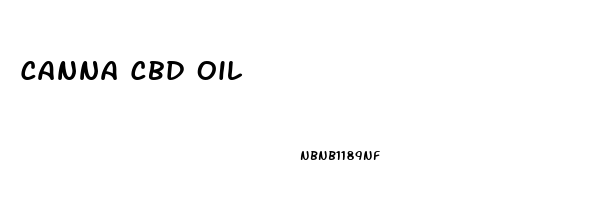 Canna Cbd Oil
