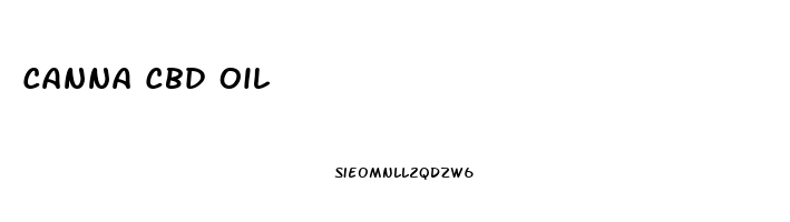 Canna Cbd Oil