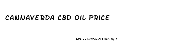 Cannaverda Cbd Oil Price