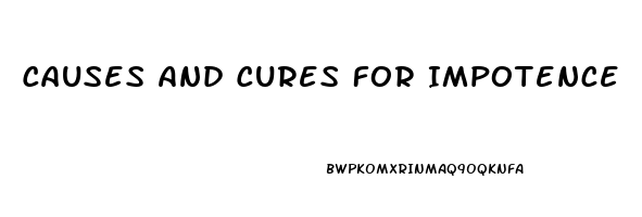 Causes And Cures For Impotence