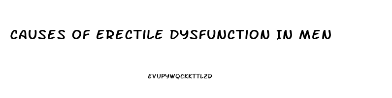 Causes Of Erectile Dysfunction In Men