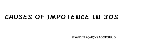 Causes Of Impotence In 30s