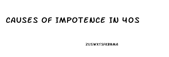 Causes Of Impotence In 40s