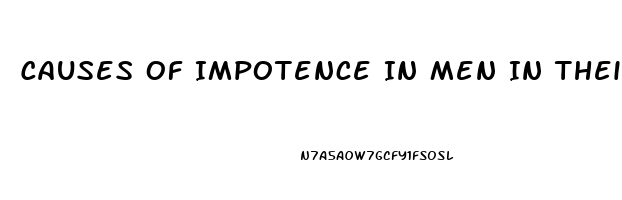 Causes Of Impotence In Men In Their 30s