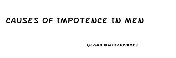 Causes Of Impotence In Men