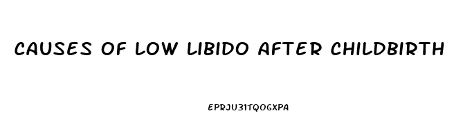 Causes Of Low Libido After Childbirth