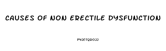 Causes Of Non Erectile Dysfunction