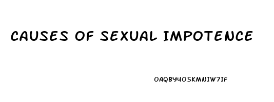 Causes Of Sexual Impotence