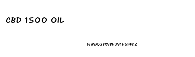 Cbd 1500 Oil