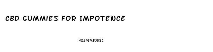 Cbd Gummies For Impotence