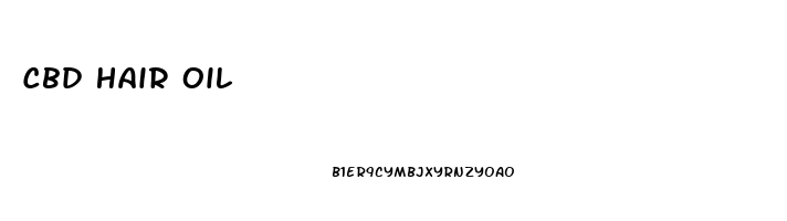 Cbd Hair Oil