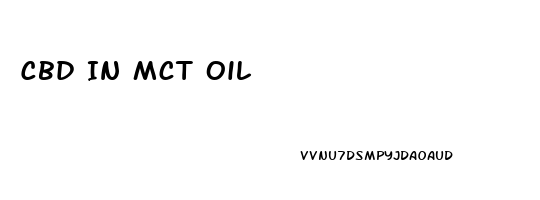 Cbd In Mct Oil