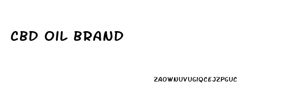 Cbd Oil Brand