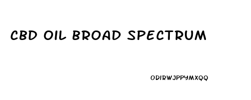 Cbd Oil Broad Spectrum