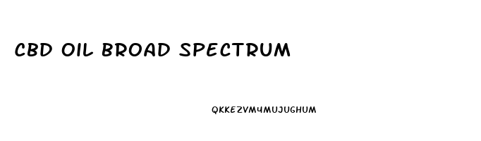 Cbd Oil Broad Spectrum