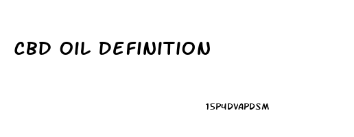 Cbd Oil Definition