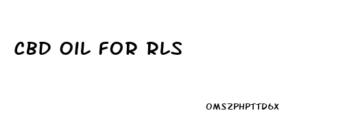 Cbd Oil For Rls