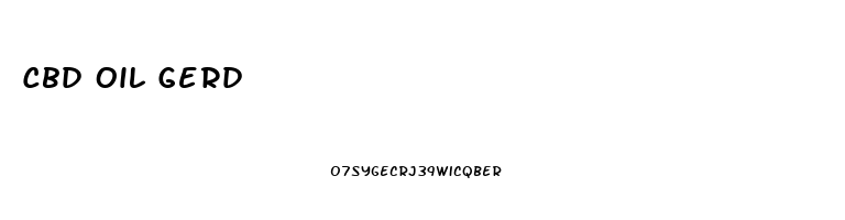 Cbd Oil Gerd