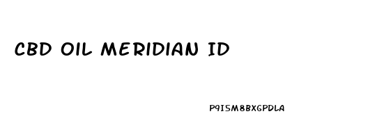 Cbd Oil Meridian Id