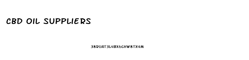 Cbd Oil Suppliers
