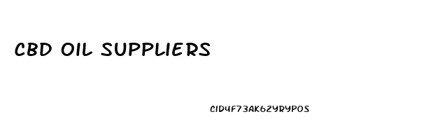 Cbd Oil Suppliers