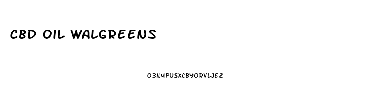 Cbd Oil Walgreens