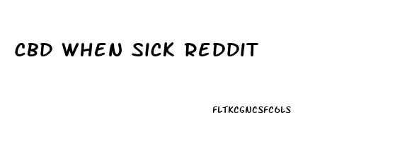 Cbd When Sick Reddit