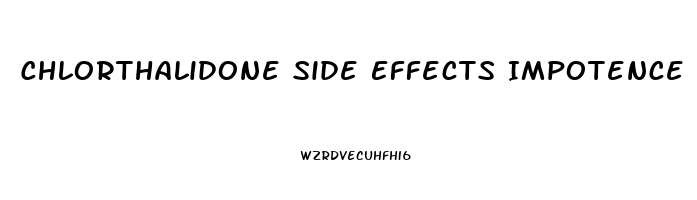 Chlorthalidone Side Effects Impotence
