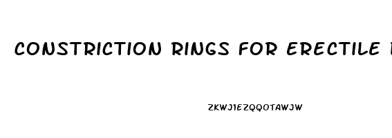 Constriction Rings For Erectile Dysfunction Uk