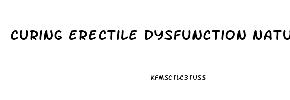 Curing Erectile Dysfunction Naturally