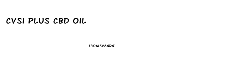 Cvsi Plus Cbd Oil
