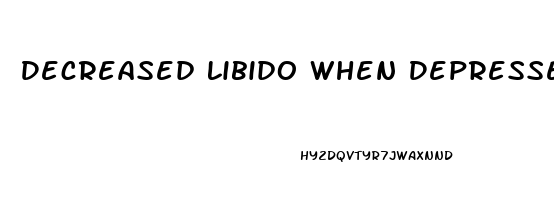 Decreased Libido When Depressed