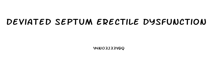 Deviated Septum Erectile Dysfunction