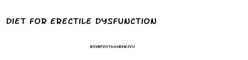 Diet For Erectile Dysfunction